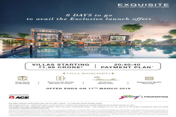 Book luxurious villas @ Rs 1.99 cr at Godrej Exquisite in Sector 27, Greater Noida